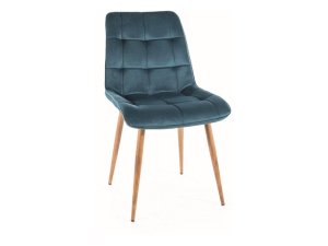 Jedálenské čalúnené modrá kreslo/stolička  N-887