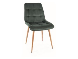 Jedálenské čalúnené zelené kreslo/stolička  N-887