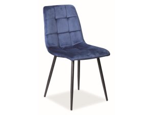 Jedálenské čalúnené modré  kreslo/stolička  N-888