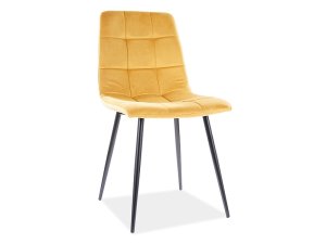 Jedálenské čalúnené žlté  kreslo/stolička  N-888