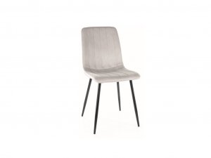Jedálenská čalúnená  bledo  sivá  stolička N-925