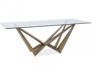 Luxusný jedálenský sklenený stôl  dĺžka 200 cm šírka  100 cm