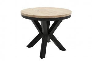 Jedálenský okrúhly  dubový stôl  s priemerom 100 cm