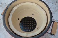 Keramický gril Kamado 14" červený  vonkajší priemer-37 cm      N-1045