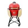 Keramický gril Kamado 21" červený   vonkajší priemer -55 cm        N-507