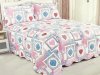 Prikrývka na posteľ s ružovým romantickým vzorom N-783